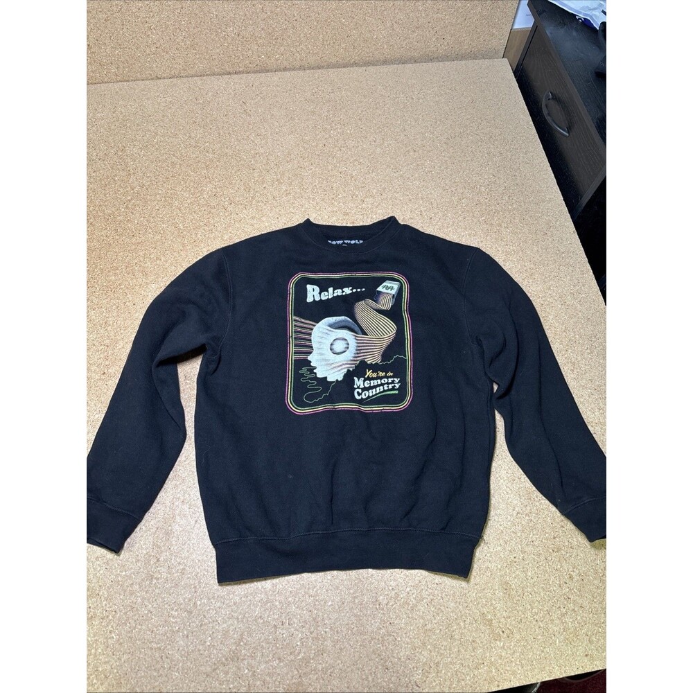 Meow Wolf Black Relax You’re In Memory Country Sweatshirt S Trippy G2